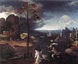 St Christopher Bearing the Christ Child by Joachim Patenier